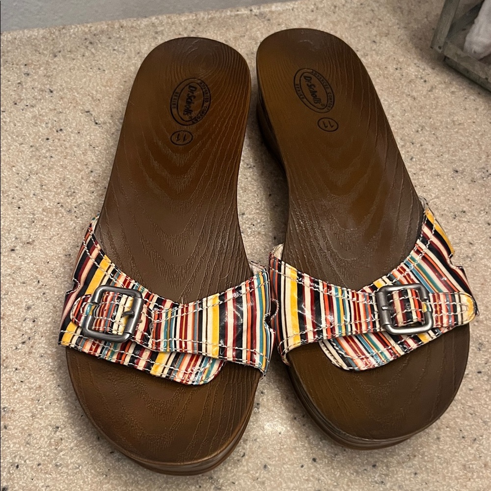 Dr. Scholl's Colorful Striped Sandals